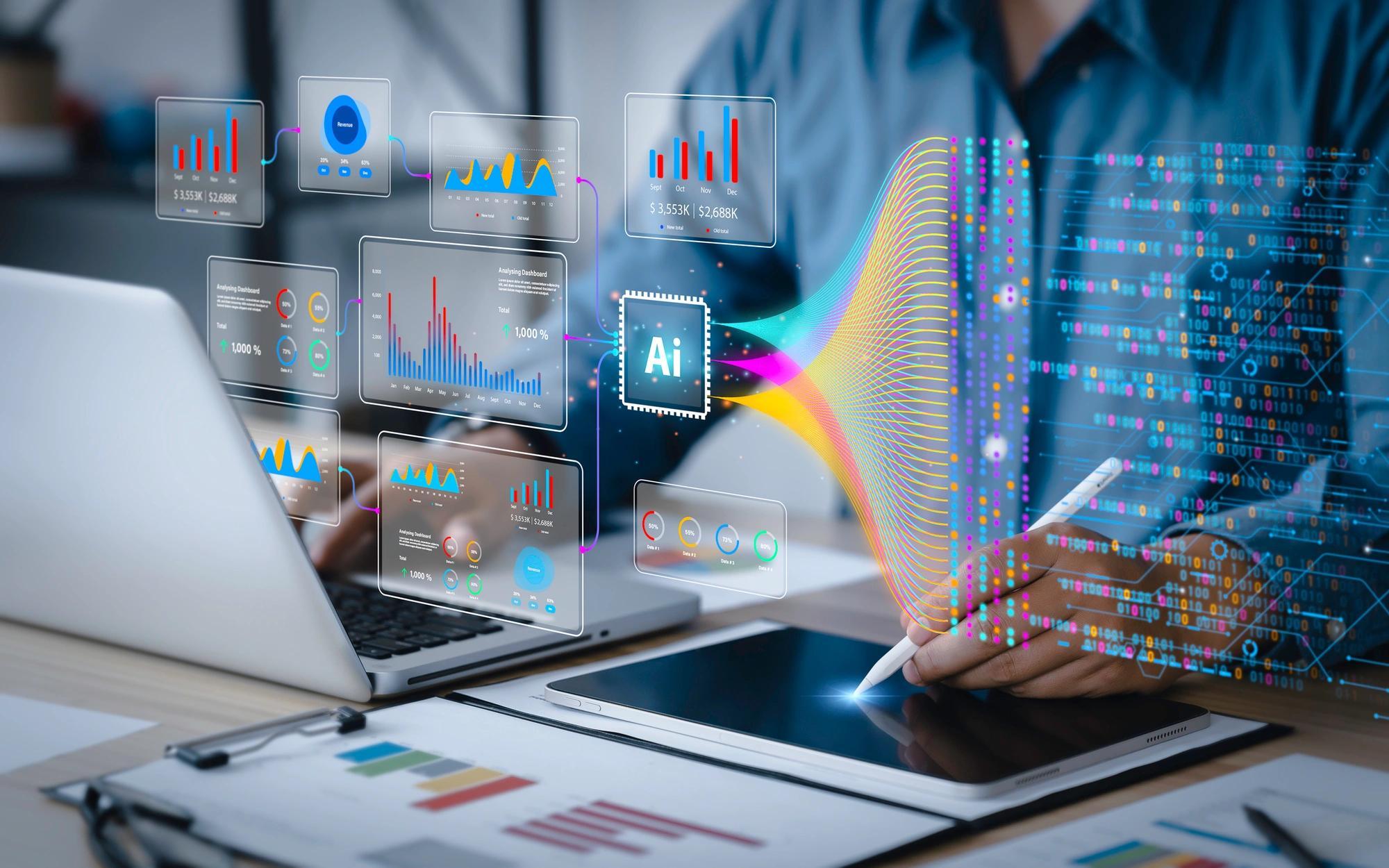 Data analysis science and big data with AI technology