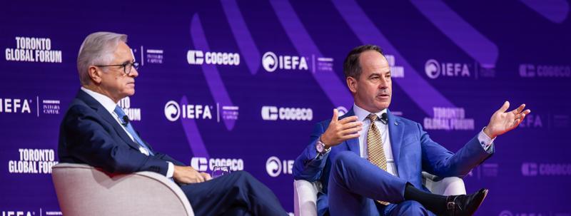 Darryl White et Brian Tobin au Toronto Global Forum 