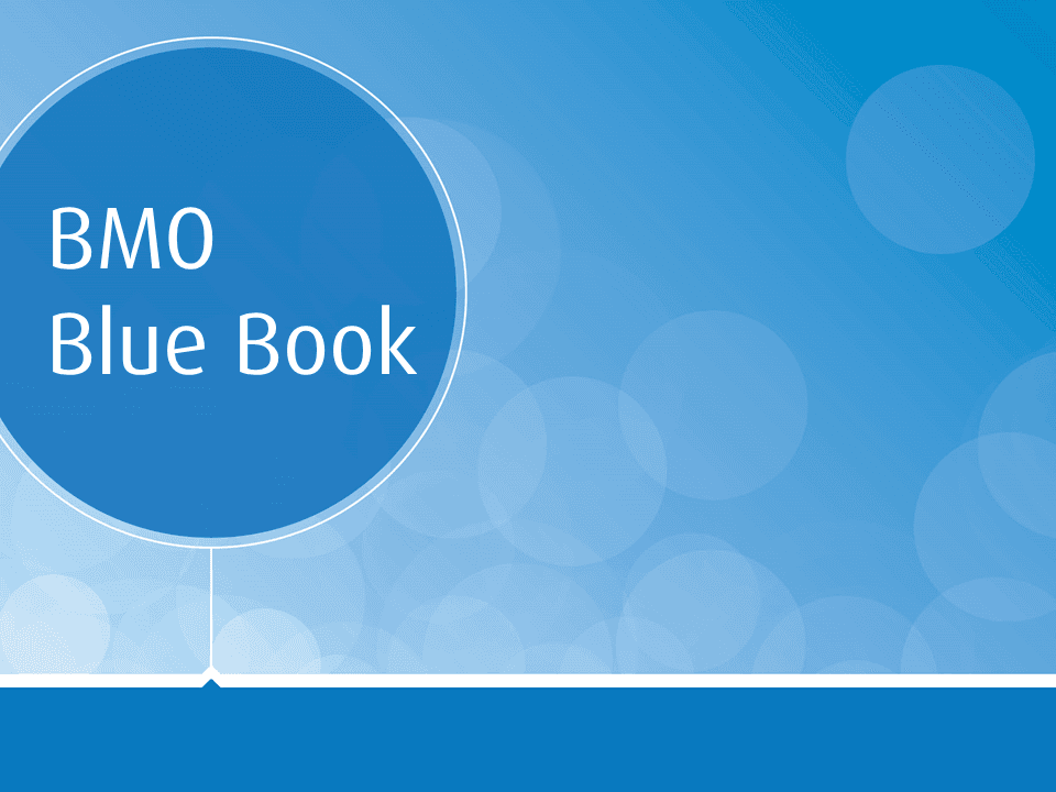 Livre bleu de BMO
