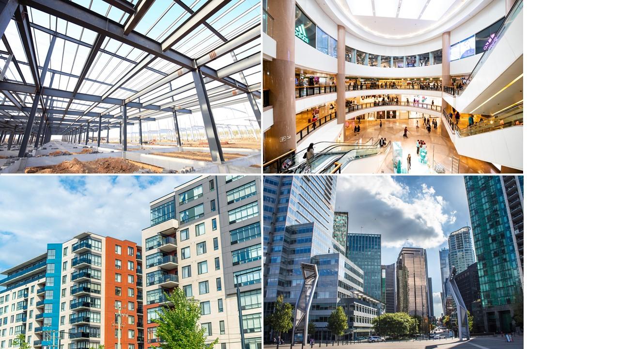 Différent type d'immobiliers