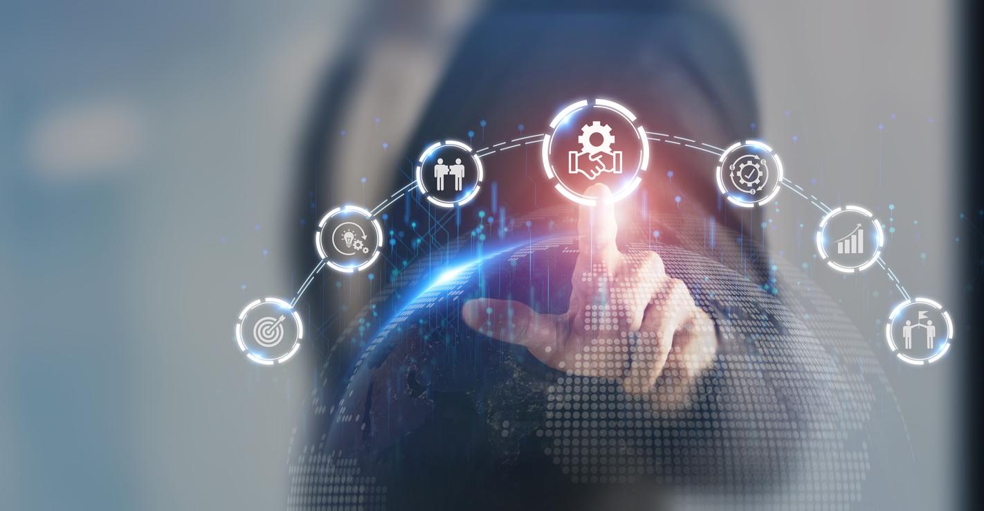 Concept d'écosystèmes d'affaires et de partenariats