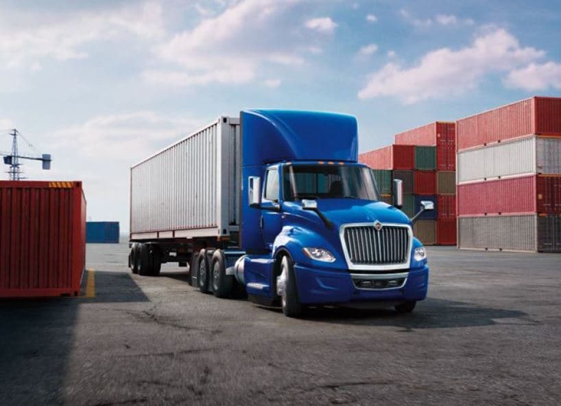 Camion bleu