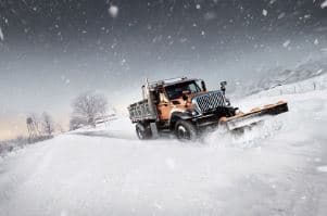 Camion en hiver