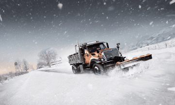 Camion en hiver